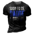Soon To Be Daddy Est2023 New Dad Pregnancy Gift For Mens 3D Print Casual Tshirt Vintage Black