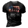 Thank You Military Veterans Veterans Day 3D Print Casual Tshirt Vintage Black