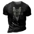 The Dogfather French Bulldog Dad Frenchie Papa Gift Funny 3D Print Casual Tshirt Vintage Black