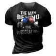 The Man Behind The Firecracker 4Th Of July Pregnancy New Dad 3D Print Casual Tshirt Vintage Black