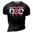 Top Vintage Dad Christmas Superhero Fathers Day Birthday Gift For Mens 3D Print Casual Tshirt Vintage Black