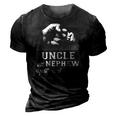 Uncle Nephew Friends Fist Bump Avuncular Family Cool Gift For Mens 3D Print Casual Tshirt Vintage Black