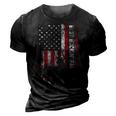Usa Flag Best Buckin Pap Ever Deer Hunting Fathers Day 3D Print Casual Tshirt Vintage Black