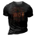 Vintage Uncle The Man Myth Fathers Day Gift For Men 3D Print Casual Tshirt Vintage Black
