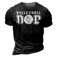 Volleyball Dad Volleyball Gift For Father Volleyball Gift For Mens 3D Print Casual Tshirt Vintage Black