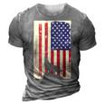 American Wolf Hunter Patriotic For Dad Fathers Day Gift For Mens 3D Print Casual Tshirt Grey