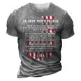 An Army Moms Prayer Red Friday Gift Military Mom Army Mom 3D Print Casual Tshirt Grey