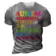 Autism Awareness Support Care Acceptance Ally Dad Mom Kids 3D Print Casual Tshirt Grey