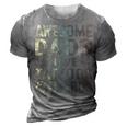 Awesome Dads Have Tattoos & Beards Bearded Dad Fathers Day Gift For Mens 3D Print Casual Tshirt Grey