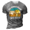 Best Bearded Dragon Dad Ever Pet Bearded Dragon Dad 3D Print Casual Tshirt Grey