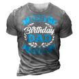 Best Birthday Dad Ever Party Father Daddy Papa Fathers Day 3D Print Casual Tshirt Grey