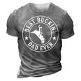 Best Buckin Dad Ever Cowboy Bull Riding Rodeo Funny Gift For Mens 3D Print Casual Tshirt Grey