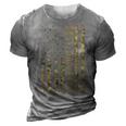 Best Dad Ever American Flag Vintage Fathers Day Camouflage Gift For Mens 3D Print Casual Tshirt Grey