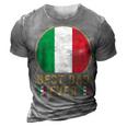 Best Dad Ever Italian Father Country Italy Flag Gift For Mens 3D Print Casual Tshirt Grey