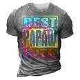 Best Papaw Ever Vintage Tie Dye Funny Fathers Day 3D Print Casual Tshirt Grey