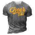 Cheer Dad Father Cheerleading Cheering Fathers Day Gift For Mens 3D Print Casual Tshirt Grey