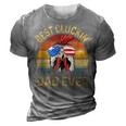 Chicken Dad Best Cluckin Dad Ever Proud Daddy Farmer Gift For Mens 3D Print Casual Tshirt Grey