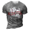 Dad Of Both Baseball Soccer Dad Of Ballers Gift For Mens 3D Print Casual Tshirt Grey