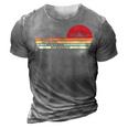 Dad The Man Pilot Legend Retro Vantage Style Fathers Day 3D Print Casual Tshirt Grey