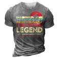 Dad The Man The Myth The Cycling Legend Funny Cyclist Gift For Mens 3D Print Casual Tshirt Grey
