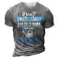 Dont Underestimate An Old Man Who Love Gardening Grandpa 3D Print Casual Tshirt Grey
