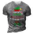 Elf Xmas Santas Favorite Mechanic Ugly Sweater Gift 3D Print Casual Tshirt Grey