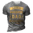 Fathers Day Dad The Legend Legend Husband Dad Grandpa 3D Print Casual Tshirt Grey