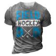 Field Hockey Dad Funny Hockey Player Gift For Mens 3D Print Casual Tshirt Grey