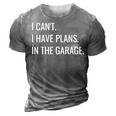 Funny Garage Car Guys Workshop Mechanic 3D Print Casual Tshirt Grey