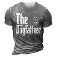 German Shepherd Dog Dad Dogfather Dogs Daddy Father 3D Print Casual Tshirt Grey