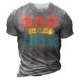Girl Dad Outnumbered Fathers Day From Wife Daughter Vintage 3D Print Casual Tshirt Grey