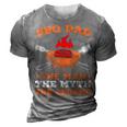 Grill Bbq Dad The Man The Myth The Legend Gift For Mens 3D Print Casual Tshirt Grey