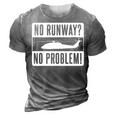 Helicopter Gift Heli Pilot Aviation Military 3D Print Casual Tshirt Grey