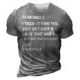 I Tried To Find The Best Funny Uncle Mens 3D Print Casual Tshirt Grey