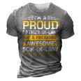 Im A Proud Father In Law Of A Awesome Son In Law Funny 3D Print Casual Tshirt Grey