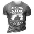 Im Not A Perfect Son But My Crazy Dad Loves Me 3D Print Casual Tshirt Grey