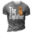 Labradoodle Dog Dad Dogfather Dogs Daddy Father 3D Print Casual Tshirt Grey