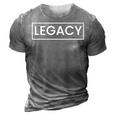 Legacy T For Son Legend And Legacy Father And Son 3D Print Casual Tshirt Grey