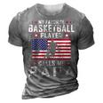 My Favorite Basketball Player Calls Me Papa Father Day Gift For Mens 3D Print Casual Tshirt Grey