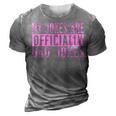 Pink Girl Dad Pregnancy Announcement My Jokes Are Officially Gift For Mens 3D Print Casual Tshirt Grey