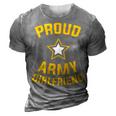 Proud Army Girlfriend Military Soldier Army Girlfriend Gift For Womens 3D Print Casual Tshirt Grey