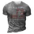 Proud Army National Guard Cousin Us Military Gift Gift For Mens 3D Print Casual Tshirt Grey