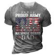 Proud Army National Guard Dad Usa Flag Military For 4Th July 3D Print Casual Tshirt Grey