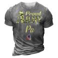Proud Army Pa Military Pride Gift For Mens 3D Print Casual Tshirt Grey
