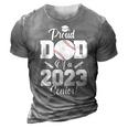 Proud Dad Of A Baseball Senior 2023 Funny Baseball Dad 3D Print Casual Tshirt Grey