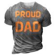 Proud Dad Of Wonderful Kids Gift For Mens 3D Print Casual Tshirt Grey