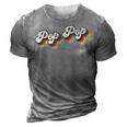 Retro Cute Pop Pop Best Grandpa Ever Birthday Idea 3D Print Casual Tshirt Grey