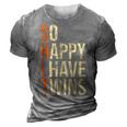 So Happy I Have Twins Twin Dad Father Mother Of Twins Gift For Mens 3D Print Casual Tshirt Grey