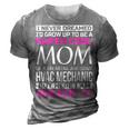 Super Cool Mom Of Hvac Mechanic T Funny Gift 3D Print Casual Tshirt Grey