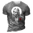 The Dogfather Pitbull Pitbull Dog Dad Best Dog Daddy Ever Gift For Mens 3D Print Casual Tshirt Grey